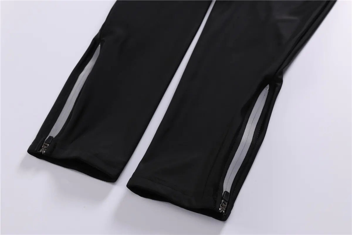 Zimná cyklistická súprava White Cat s 5D gélovou vložkou – dlhý rukáv